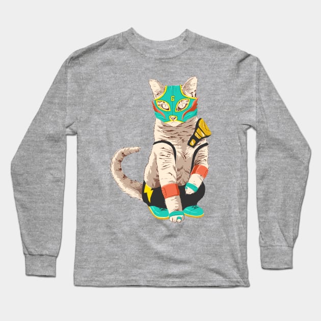 El Gato Asesino Long Sleeve T-Shirt by fightstacy